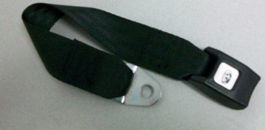 SHIELD (AM SAFE) - 16 Black Floppy Buckle End 